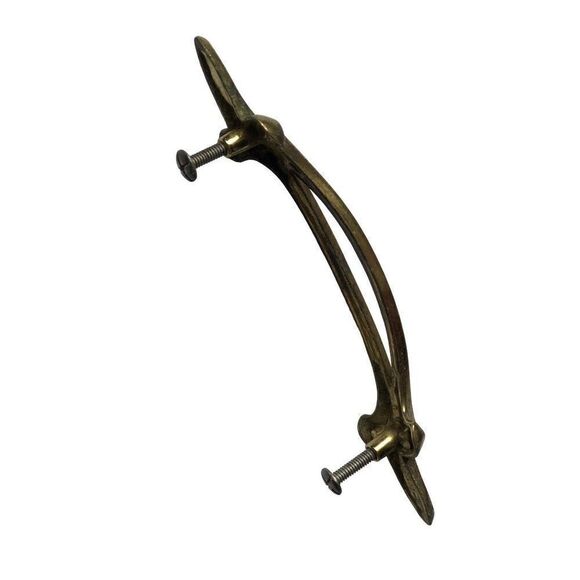 Vintage Brass Handle Drawer Pull Hardware lot of 4 - Picture 3 of 5